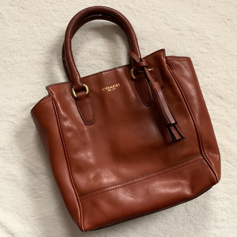 Coach Medium Leather Crossbody Tote